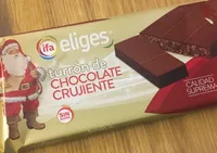 Turrón de chocolate crujiente