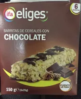 Barritas de cereales con chocolate