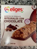 Barritas de cereales integrales con chocolate