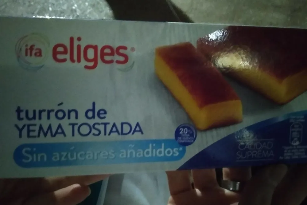 Turrón de yema tostada