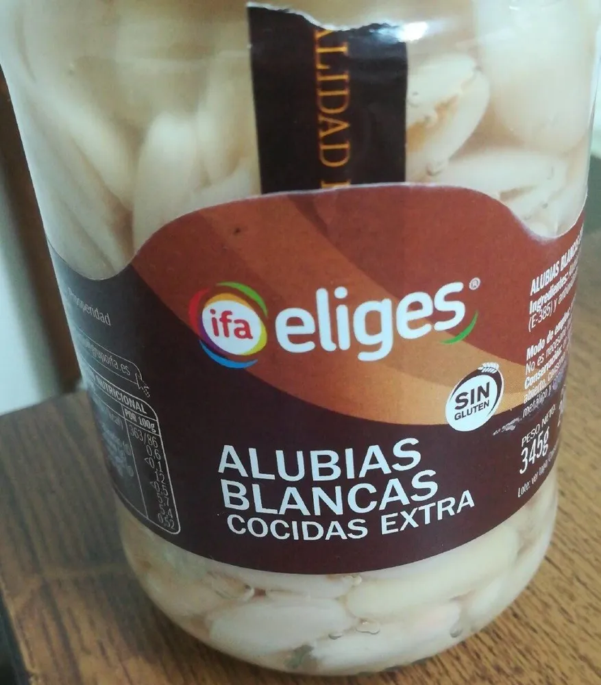 Alubias blancas cocidas extra
