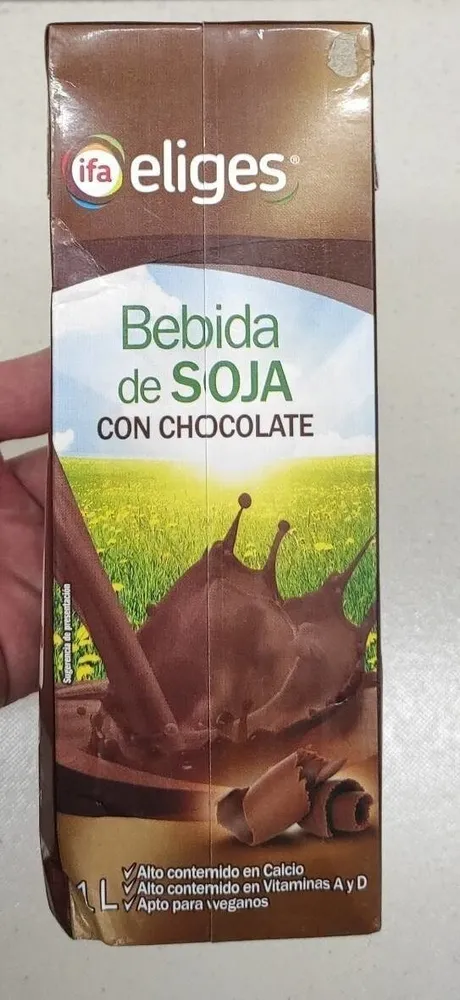 Bebida de soja con chocolate