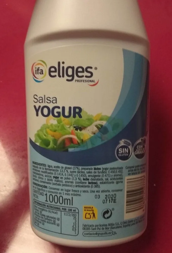 Salsa yogur