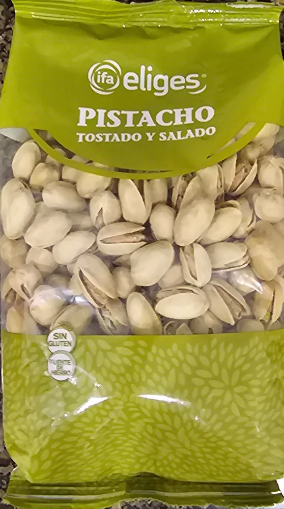 Pistachos tostados y salados