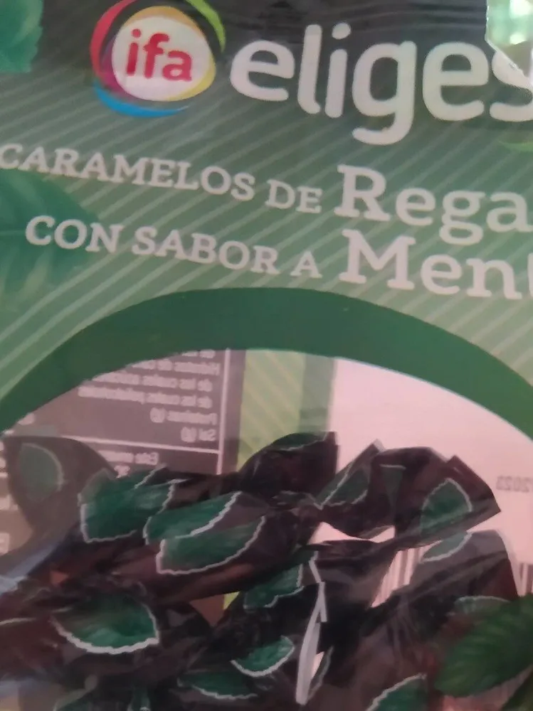 Caramelos de regaliz con sabor a menta