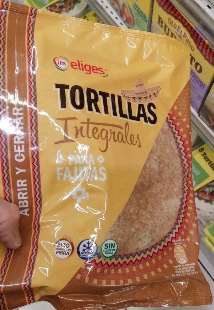 Tortillas  para fajitad integrales