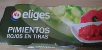 Pimientos rojos en tiras