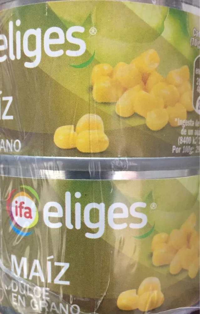 Maiz dulce en grano