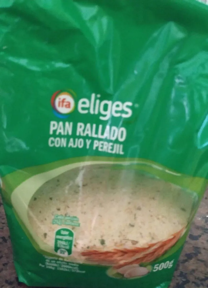Pan rallado con ajo y perejil