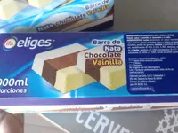 Helado nata chocolate vainilla