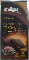 Chocolate negro 72% con pepitas de cacao tostado