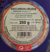 Anacardos crudos