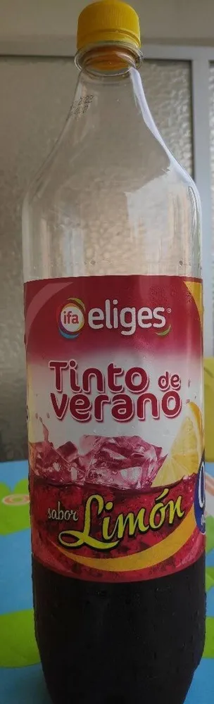 Tinto de verano sabor limón