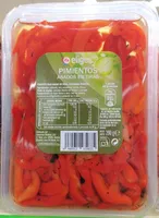 Pimientos asados en tiras