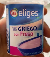 Yogur griego con fresa