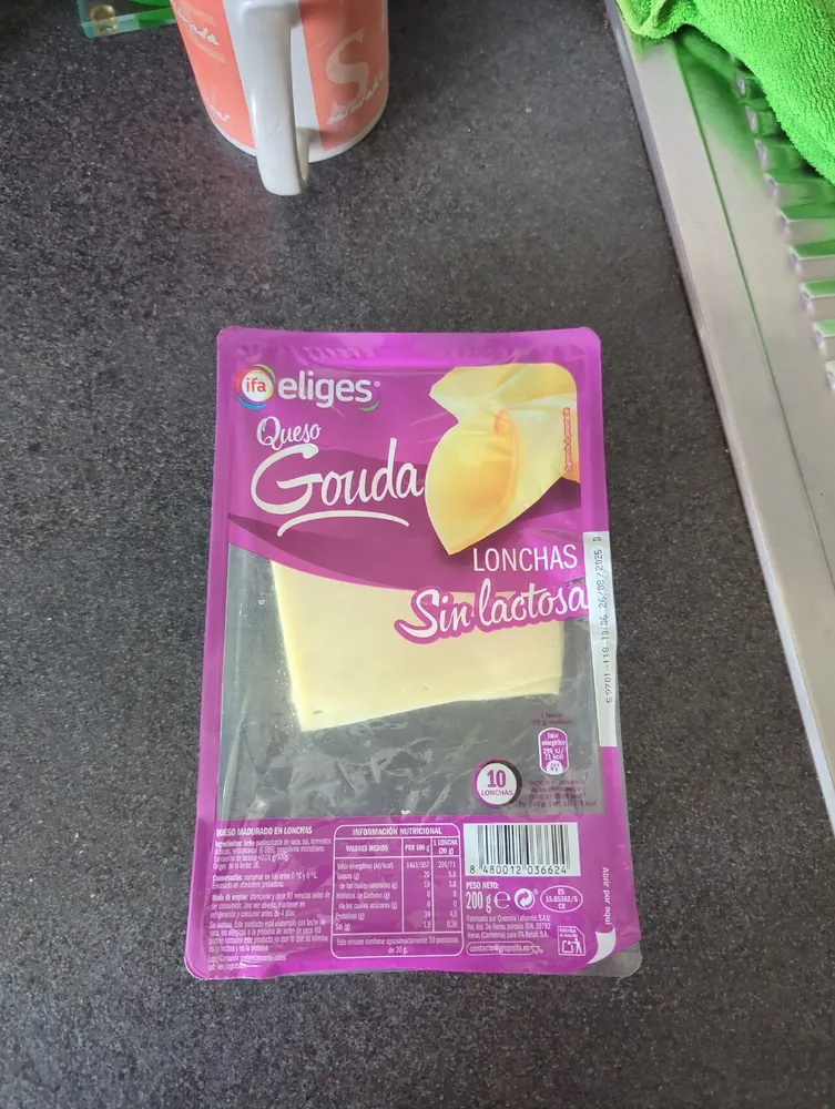 Queso Gouda Sin Lactosa