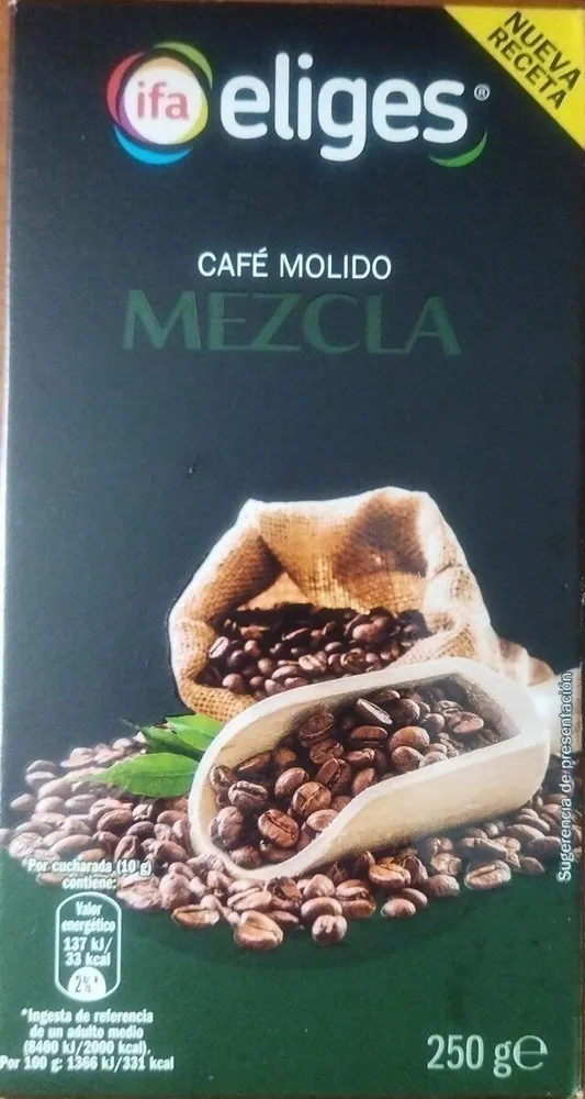 Café molido mezcla
