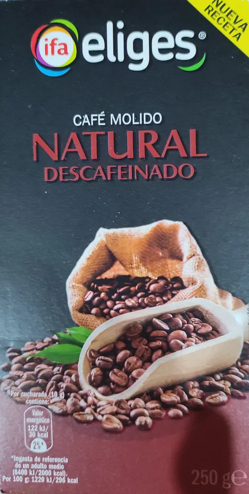 Café molido natural descafeinado