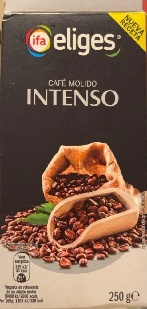 Cafe intenso molido