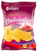 Patatas fritas onduladas jamón
