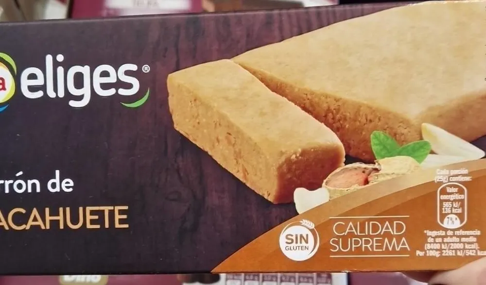 Turrón de cacahuete