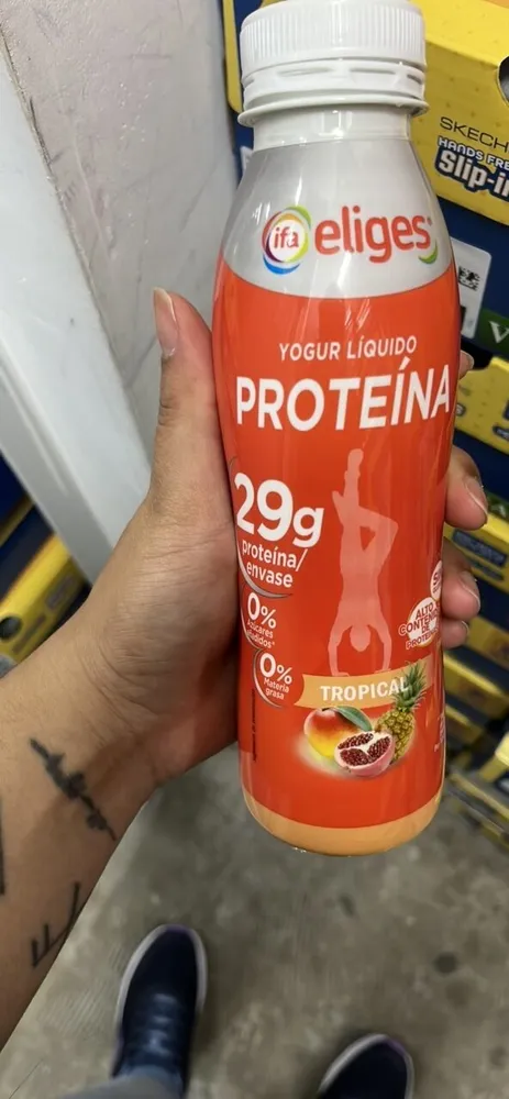 Yogur líquido tropical