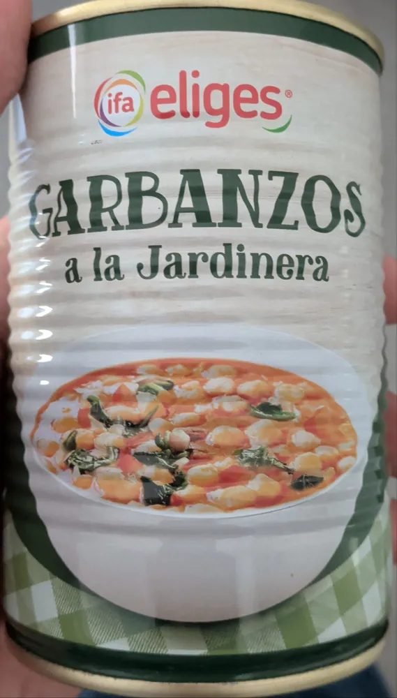 Garbanzos a la jardinera