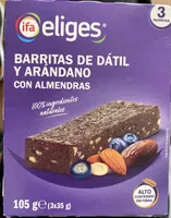 barritas dátil y arándanos
