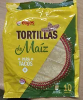 Tortillas de maíz para tacos