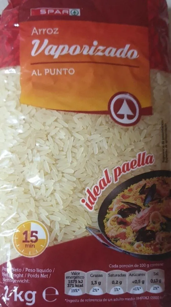 Arroz vaporizado