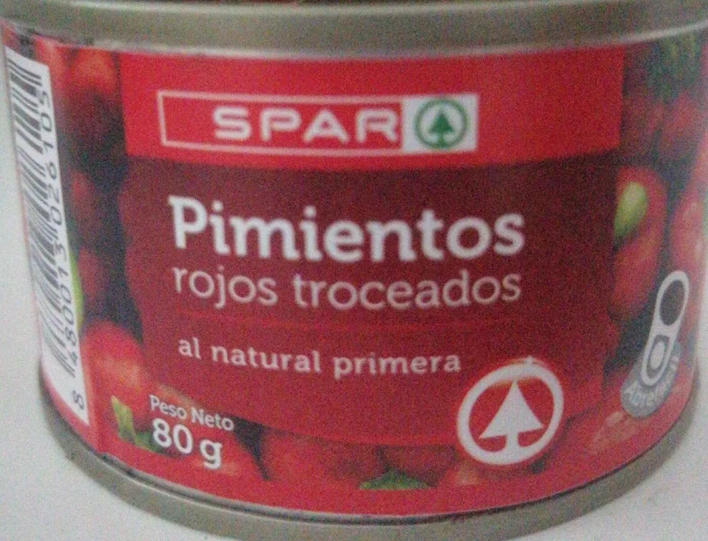 Pimientos rojos troceados