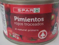 Pimientos rojos troceados