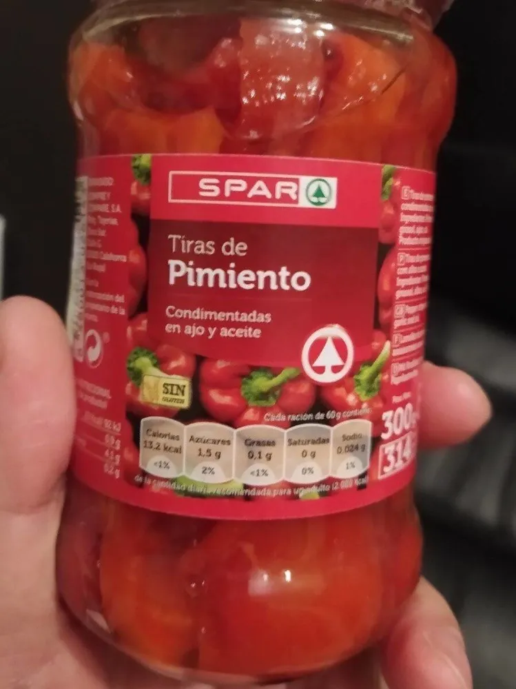 Tiras de pimiento