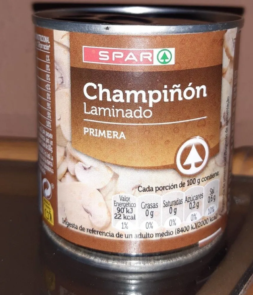 Champiñón laminado