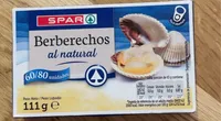 Berberechos al natural