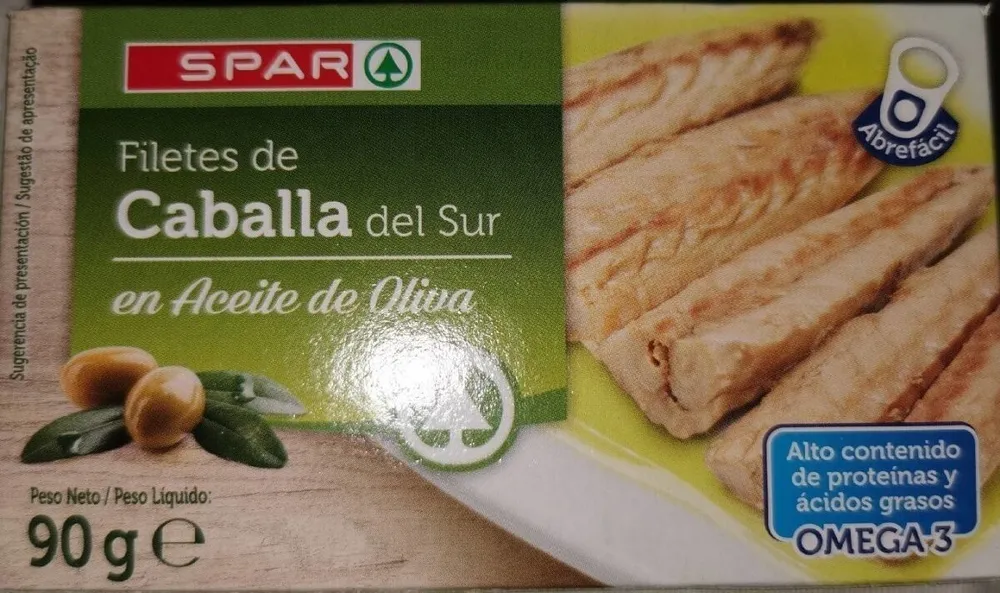 Filetes de caballa del Sur en aceite de oliva