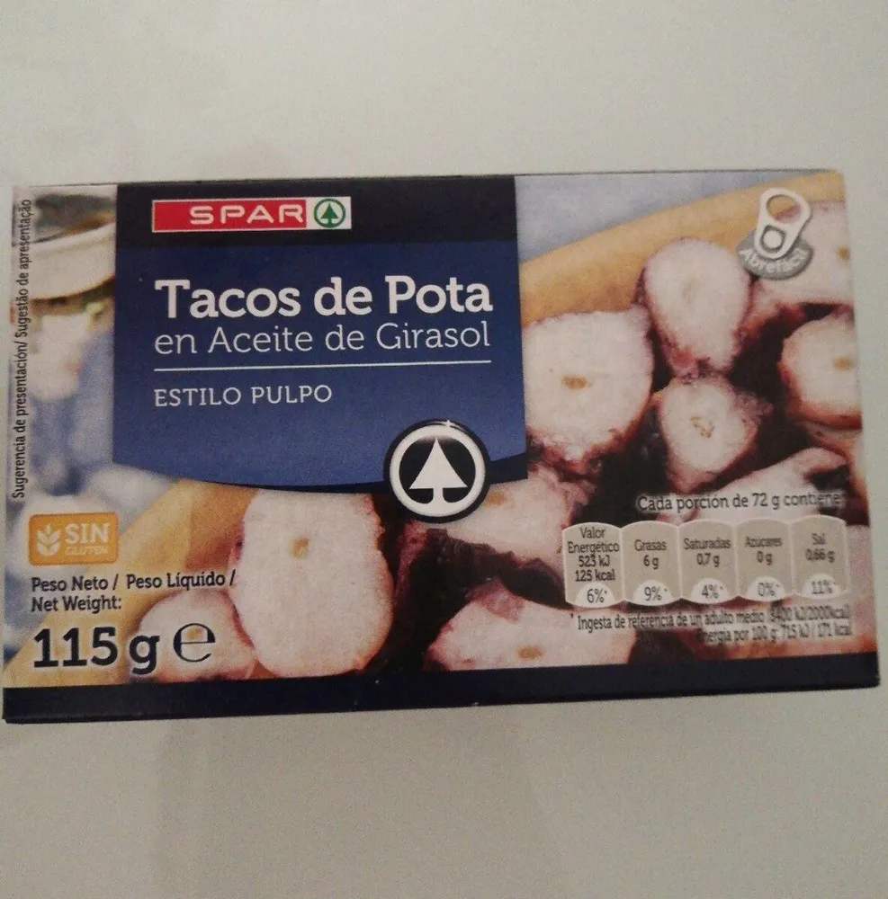 115 G-tacos En Aceite De Girasol