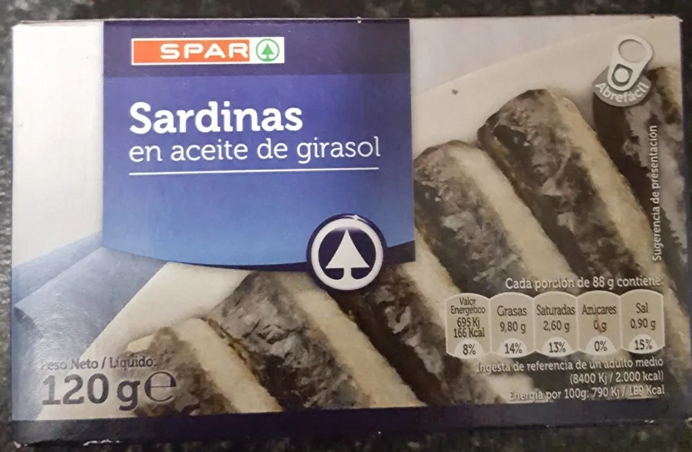 Sardinha Spar Oleo Vegetal