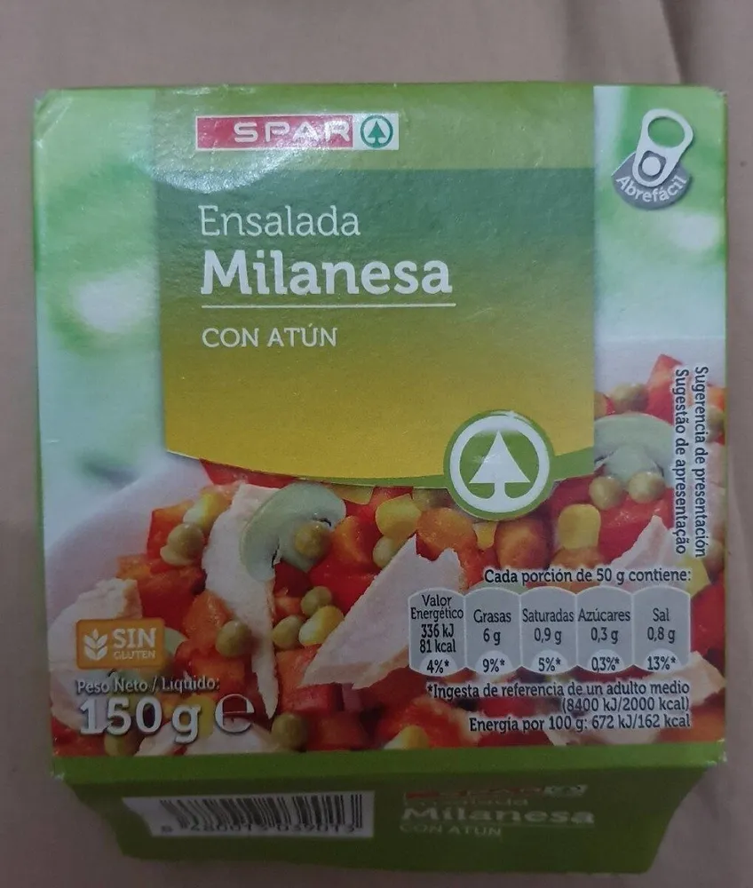 Ensala Milanesa con atún