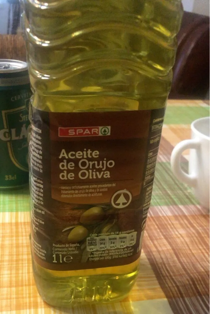 Aceite de orujo de oliva