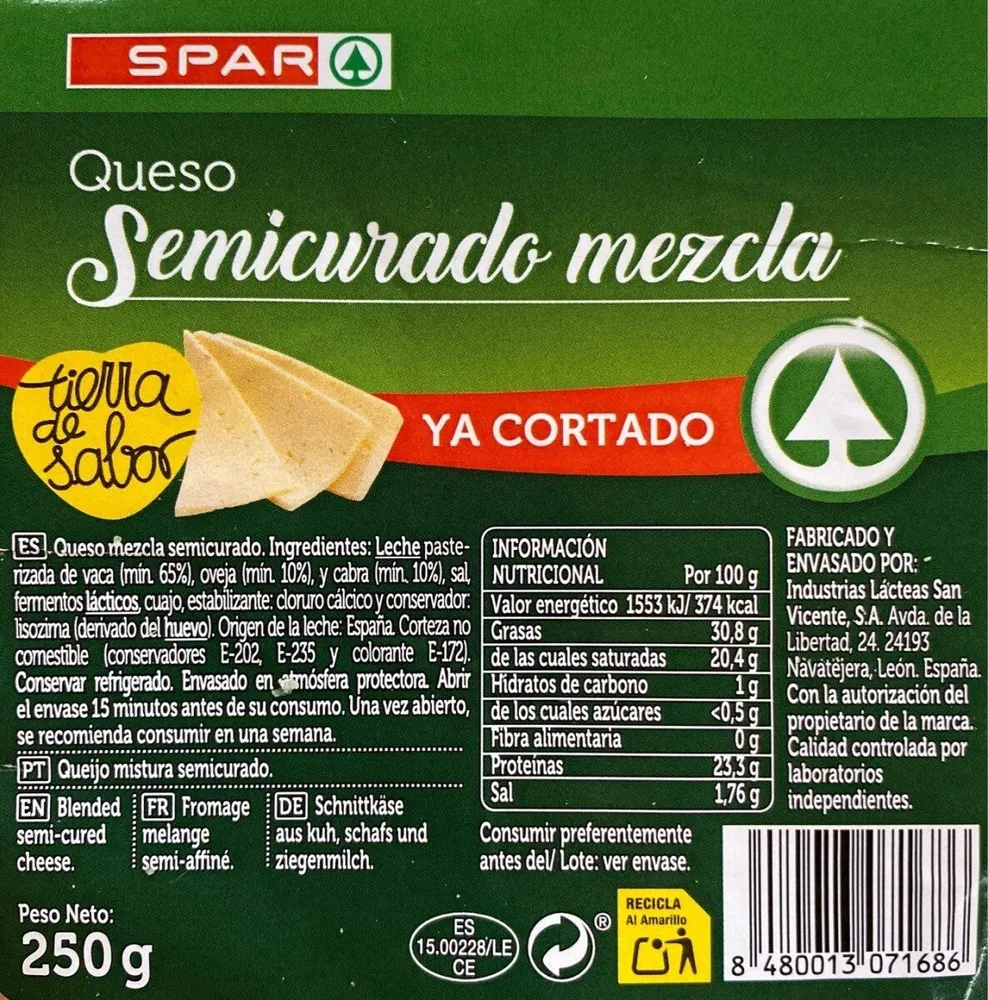 Queso Semicurado Mezcla