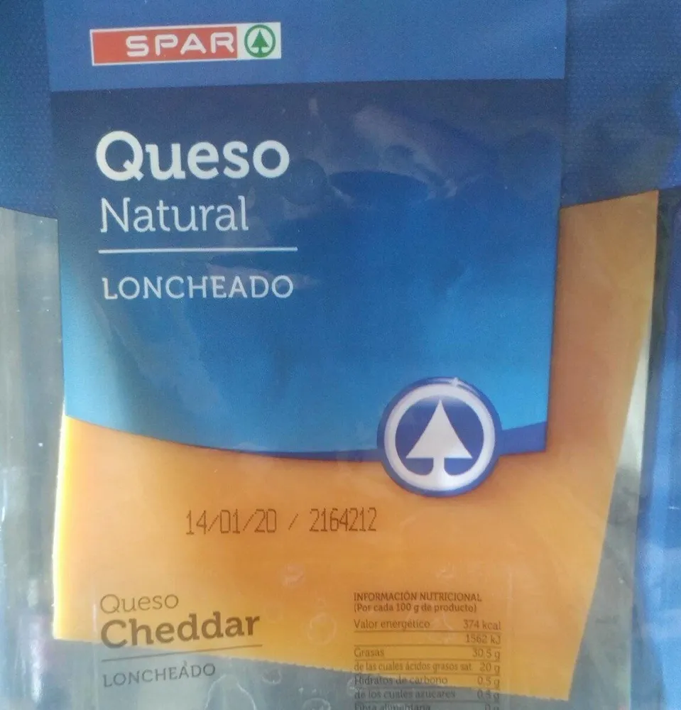 Queso Cheddar loncheado
