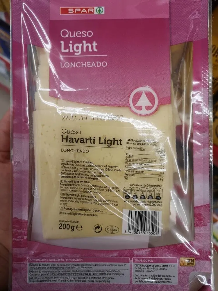 Queso havarti light