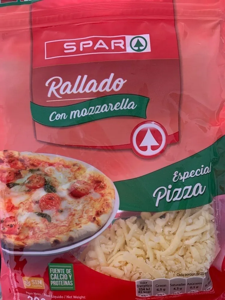 Rallado con mozzarela