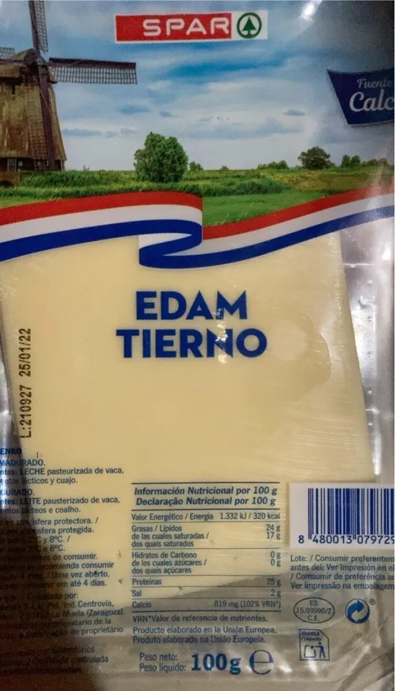 Queso Edam Tierno