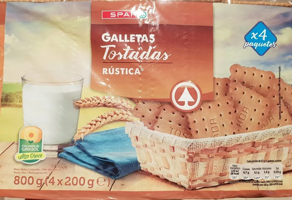 Galletas tostadas rústica