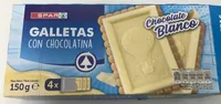 Galletas con chocolate blanco