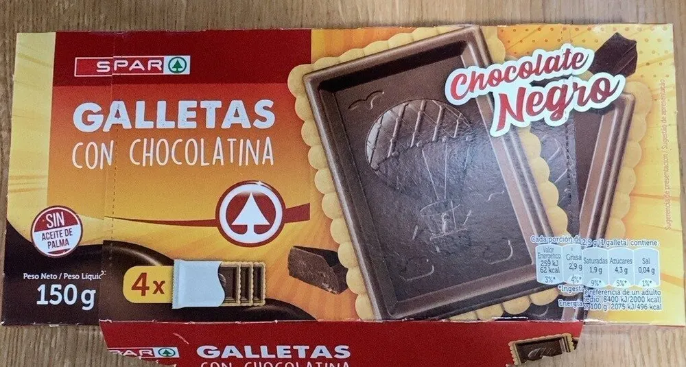 Galletas con chocolatina