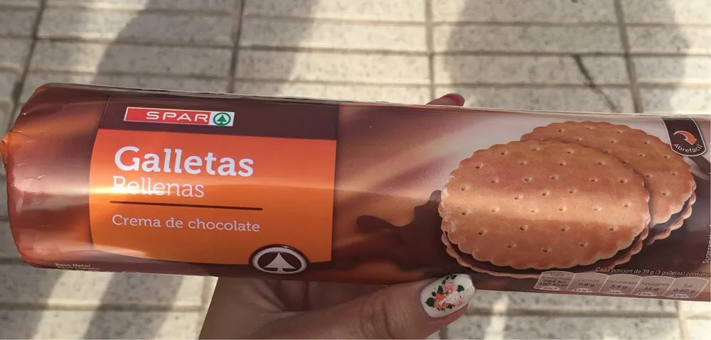 Galletas Bellenas crema de chocolate