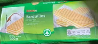 Barquillos rellenos sabor coco